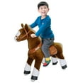 PonyCycle N4151 Ride On Horse Mechanical Horse Brown with White Hoof