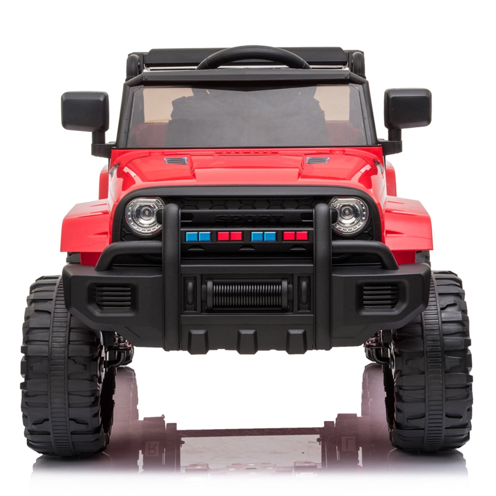 CIPACHO 12V Powered Electric Car Dual Drive, Ride Ons for Kids Car with 2.4G Remote Control, Red