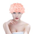 thumbnail image 5 of SOPOTUTU 2-Pack Swimming Caps with 3D Floral Design, Comfortable Swim Hats for Women, Set for Friends and Swimmers, 5 of 8