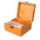 thumbnail image 1 of Inicio Viajes Caja de almacenamiento portátil de madera para costura con accesorios Kit de suministros Caja de trabajo para remendar Yuarrent JJ15025-00, 1 of 6
