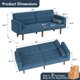 thumbnail image 5 of Convertible segmented sofa bed, tapered leg split type, 74 ", suitable for living room and bedroom sofas My Lux Decor Round, 5 of 10