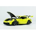 thumbnail image 3 of 2024 Porsche 911 GT3 RS Acid Green with Carbon Top and Hood Stripes Ltd Ed to 400 pieces 1/18 Diecast Model Car by Minichamps, 3 of 8
