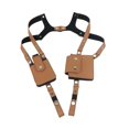 thumbnail image 4 of Abbraccia Hidden Underarm Shoulder Bag PU Leather Concealed Pack for Running Party Cosplay Brown, 4 of 9