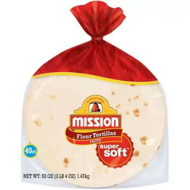 Small Fajita Flour Tortillas - 40 Count Pack - Soft & Delicious