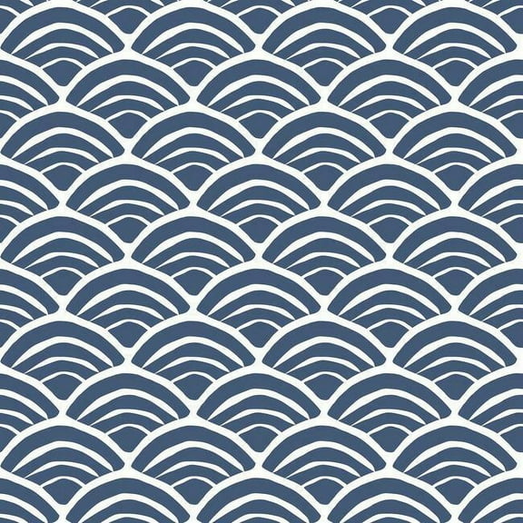 Jane Dixon Coastal Scallop Peel & Stick Wallpaper