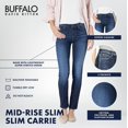 thumbnail image 4 of Buffalo David Bitton Carrie Jeans Ajustados de Tiro Medio para Mujer, Azul Imprudente, 31, Azul temerario, 31, 4 of 6