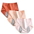 thumbnail image 2 of sovlvnd Deals Seamless Panties for Women Sexy 3pcs Women's Menstrual Leak Proof Menstrual Pants High Waist Waist Women's Physiological Pants Panties for Women Underwear for Women Panties, 2 of 5
