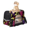 thumbnail image 6 of Grape Sherpa Pet Bag - Durable 900D Oxford Cloth Fabric, 17x10x11.8 in, Nylon Webbing, Airline Approved Dog Carrier - Comfortable and Stylish Travel, 6 of 7
