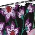 thumbnail image 3 of Pioneer Flower Floral Print Pattern Shower Curtain 72"x84" ,Bathroom Decorative Shower Curtains Set with 12 Hooks,Modern Waterproof Washable Shower Curtain, 3 of 6