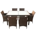 thumbnail image 6 of vidaXL Patio Dining Set Patio Table and Rattan Chair Outdoor Furniture Set, 6 of 6