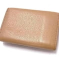 thumbnail image 3 of Pre-Owned BALENCIAGA Paper Mini Wallet 391446 Beige Leather Women's Trifold, 3 of 7