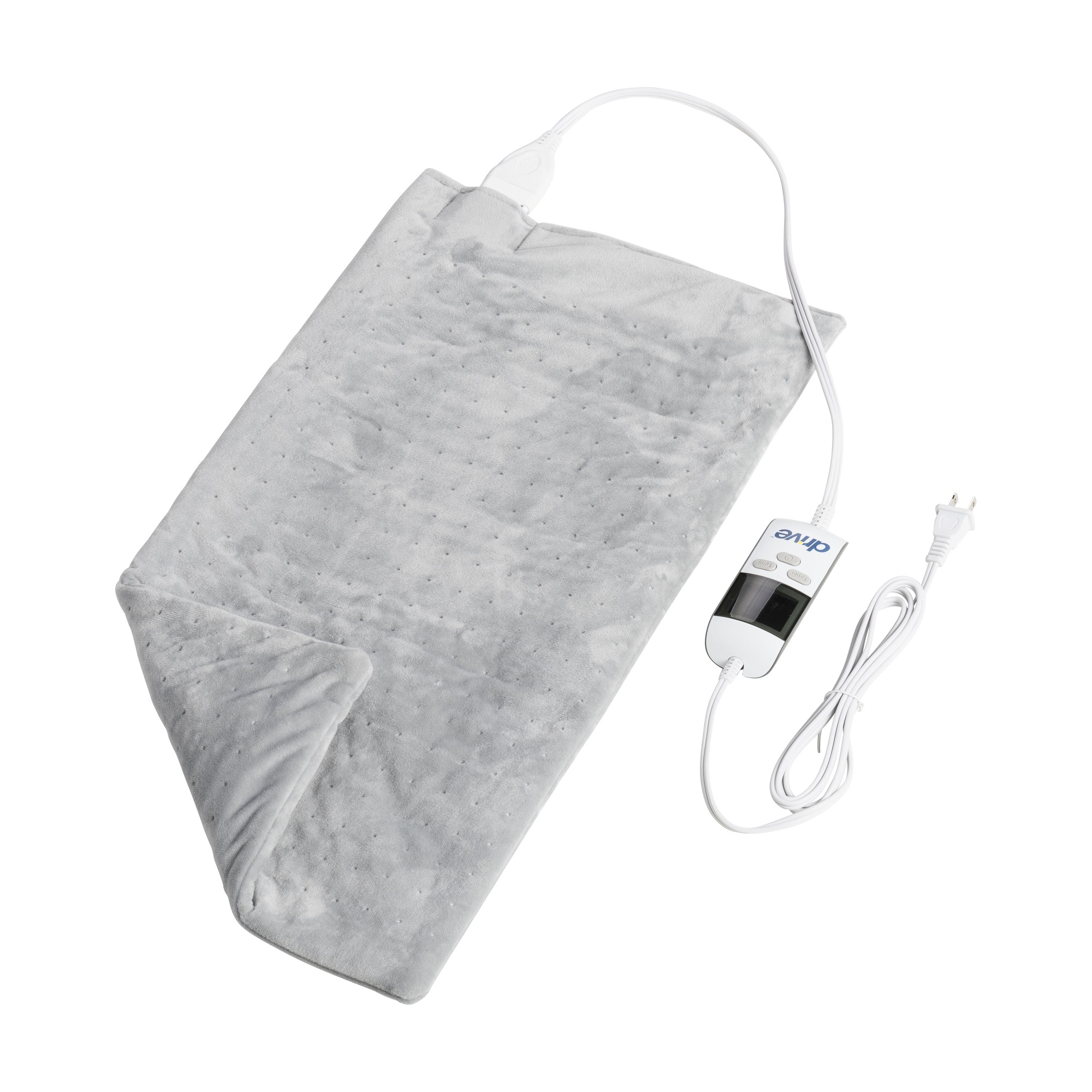 Drive Medical Digital Heating Pad, Dry or Moist Heat, 12" x 24" with Six Temperature Settings and Digital Display