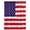 Dark Blue Dark Red White, variant on American Flag Waterproof Fabric Shower Curtain,Retro Rustic Stars And Stripes US Flag Waterproof Fabric Shower Curtain for Bathroom Curtains Bathtubs Hotel Shower Curtains with 12 Hooks Small 36x78in