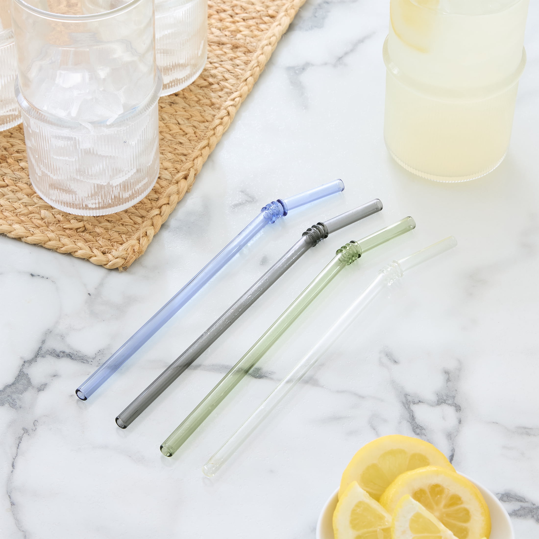 Better Homes and Gardens Mixed Colored Bendy Straws 9 Inches, Set of 5