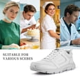 thumbnail image 6 of Jacata Non Slip Work Shoes for Men Food Service Arch Support Chef Slip Resistant Shoes (White Size 5.5), 6 of 6