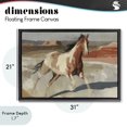 thumbnail image 4 of Stupell Industries Modern Wild Horse Across Plains Black Floating Frame Canvas Art, 31 x 21, by Chromatic Storm Studio, 4 of 8
