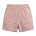 thumbnail image 2 of WAGUTH Athletic Sweat Shorts for Women Elastic Waist Wide Leg Summer Beach Shorts Loose Fit Daily Loungewear Running Shorts, 2 of 7