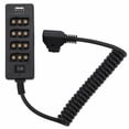 thumbnail image 2 of D-TAP Port Adapter, Convenient 1/4in Screw Hole D-Tap Male To 4-Port Female Plastic Shell Ease Of Use  For V Lock Camera Battery, 2 of 8