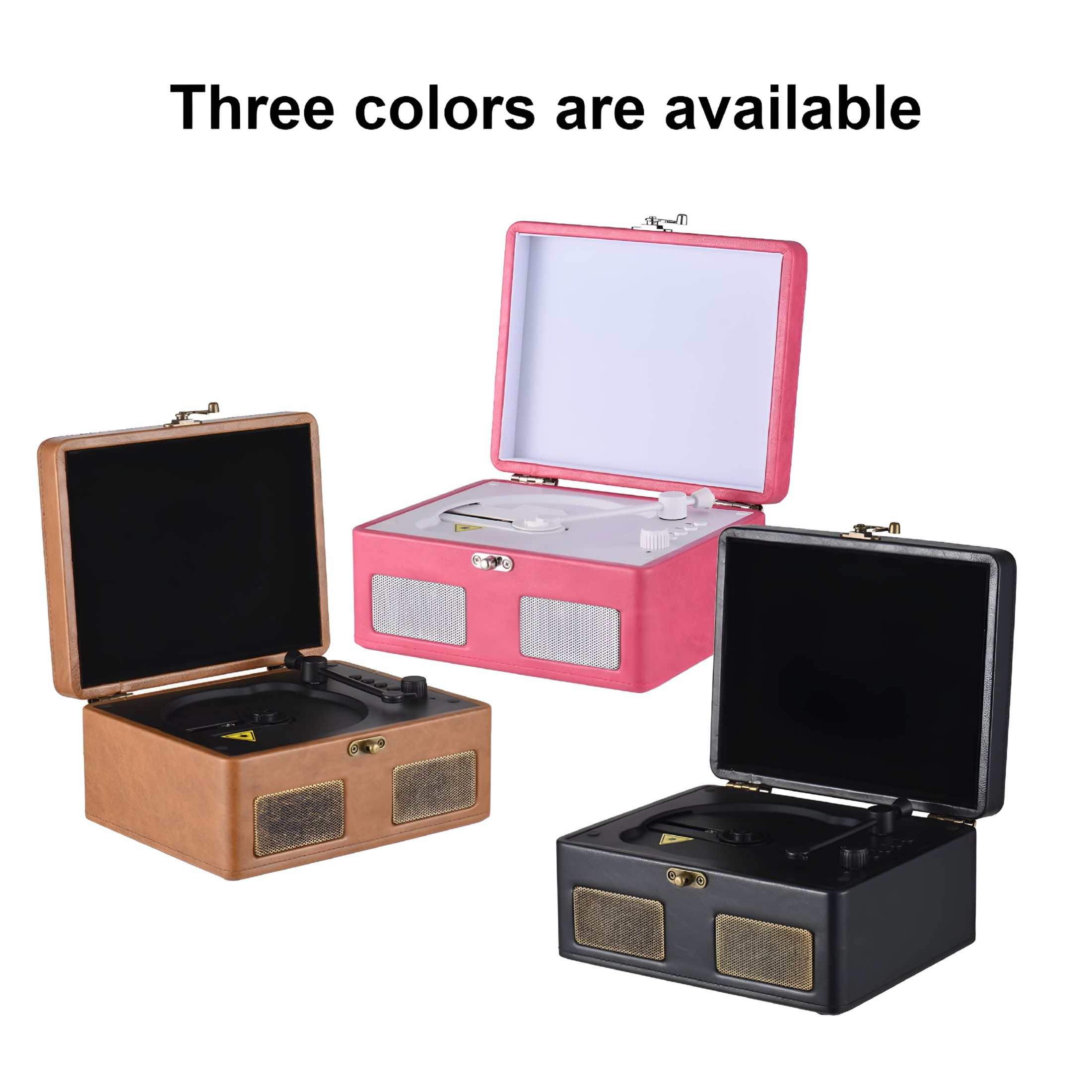 GJX Retro CD Player Multifunctional Tray-type Player Audio Turntables USB Drive Playback Portable CD Player with Remote Control Built-in 2 Speakers Rechargeable Wireless Music Streaming for Home