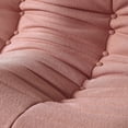 thumbnail image 5 of Magic Home Modern Sectional Sofa Togo Sofa Lazy Sofa Foam Couch Floor Sofa for Bedroom,Living Room,Apartment and Small Space,Single Seat Sofa,Pink, 5 of 9