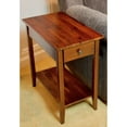 thumbnail image 3 of Casual Contemporary Living 2-Tier Solid Acacia Recliner Table with Drawer - Mahogany, 3 of 7