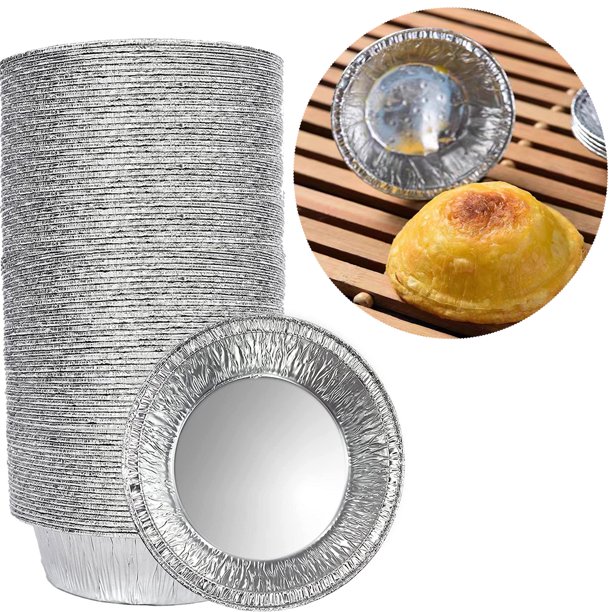 Aluminum Pie Pans 6 Inch 12oz Disposable Round Mini Pie pans. For