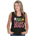 thumbnail image 4 of Groovy Positivity Free Hugs Flowers Tank Top Tee Shirt Women Brisco Brands S, 4 of 5