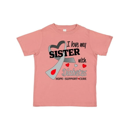 

Inktastic I Love My Sister with Diabetes Gift Toddler Boy or Toddler Girl T-Shirt
