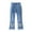 Navy, variant on TOOYOU Girls Jeans Demin Pants Pearl Bow Embroidered Jeans Wide Leg Flare Denim Pants With Elastic Waist For Toddler Kids Comfortable And Fashionable Trousers For Sweet Girls Size 2-3 Years Blue
