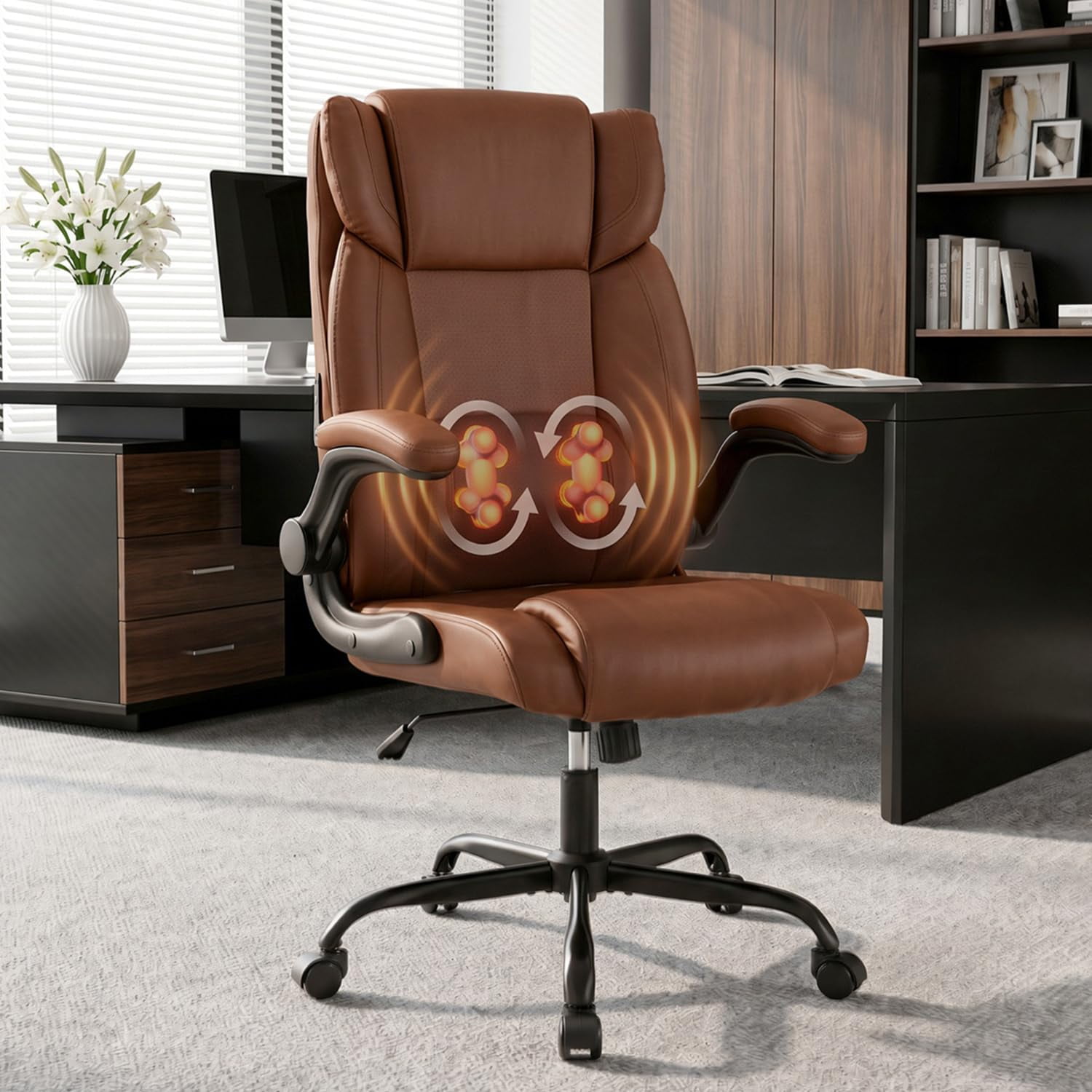 kneading massage office chair leather product