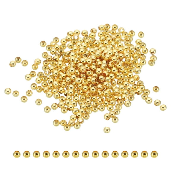 Uxcell 18K Gold Filled Spacer Beads for Jewelry Making 300