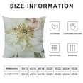 thumbnail image 5 of Shiartex Spring Sofa Throw Pillow Cover, Butterfly Peony Flower Printed Square Home Decoration for Sofa Couch Outdoor Sofa Living Room Bedroom Indoor Home Decoration White, 5 of 5
