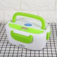 thumbnail image 4 of Portable Car Use Electric Heating Lunch Box Storage Container Food Dinner Warm Heater Green, 4 of 4