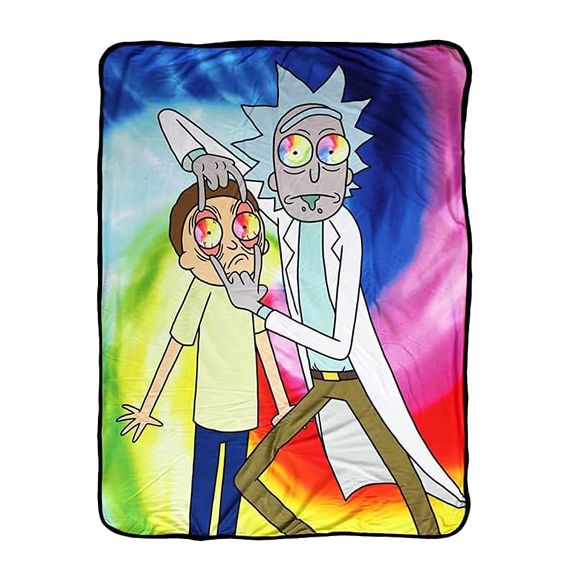 Rick and Morty Spiritual Leader Rick 45 x 60 Inch Fleece Throw Blanket Walmart