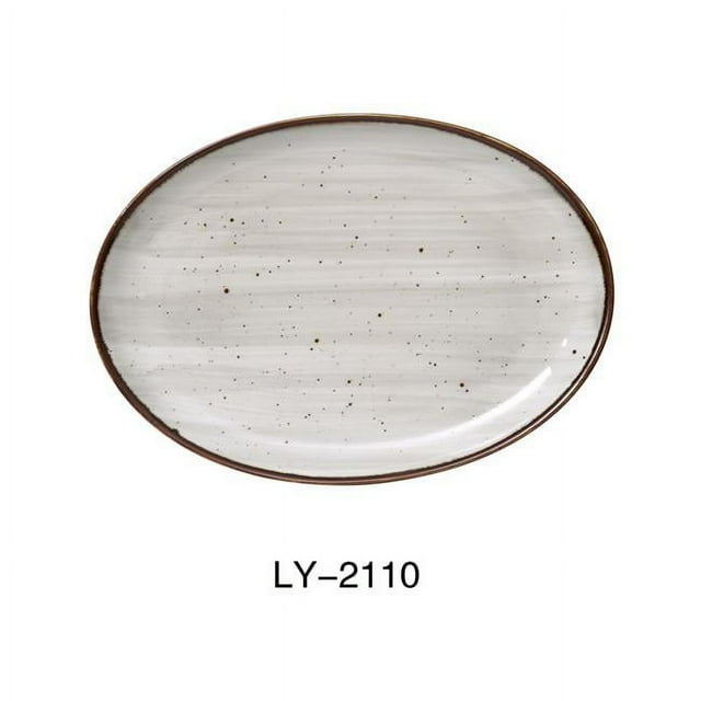 Yanco LY-2110 Lyon 10 x 7 x 1 Po. Plateau de Coupe & Émail Réactif - Lot de 24