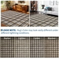 thumbnail image 5 of Washable Area Rug 10x13ft Plaid Farmhouse Indoor Carpet, Non-Slip Backing, Ultra Soft Low Pile for Living Room & Bedroom, 5 of 8