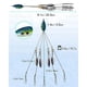 thumbnail image 2 of 3X Aparejos de Paraguas de para Pesca de Pescadores de Bajo, Kit de Aparejos de SeñUelos de Natación de Pesca de Agua Dulce, Azul, 2 of 5