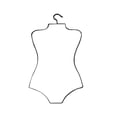 thumbnail image 2 of Wosthever Colgador de exhibición de traje de baño con forma de cuerpo de alambre para niños, soporte duradero para vestido de lavandería Almacenamiento y organización del hogar, 2 of 6