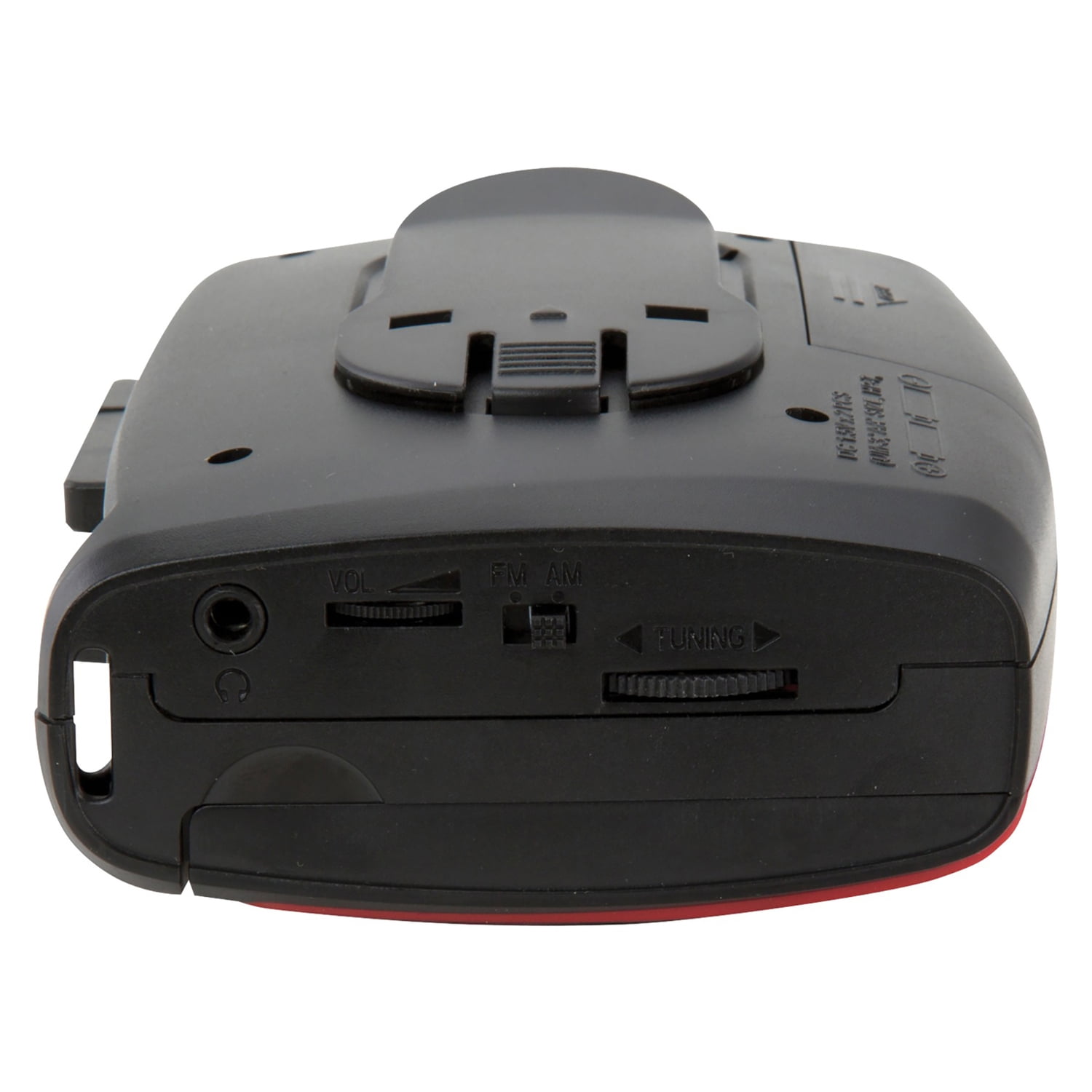 GPX Portable Cassette Player with AM/FM Radio, Red and Black