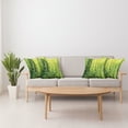 thumbnail image 4 of Ambesonne Nature Throw Pillow Cover 4 Pack, Tropical Amazon Forest, 20", Forest Green Pale Green, 4 of 6