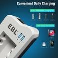 thumbnail image 3 of Baterías recargables y cargador EBL AA 2300 mAh (8 veces) y AAA 1100 mAh (8 veces), 3 of 7