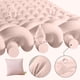 thumbnail image 5 of pstuiky Fundas de almohada con hojas tropicales verdes de 45 x 45 cm para sofá cojines de verano decoración del hogar para sala de estar dormitorio cama y exterior., 5 of 7