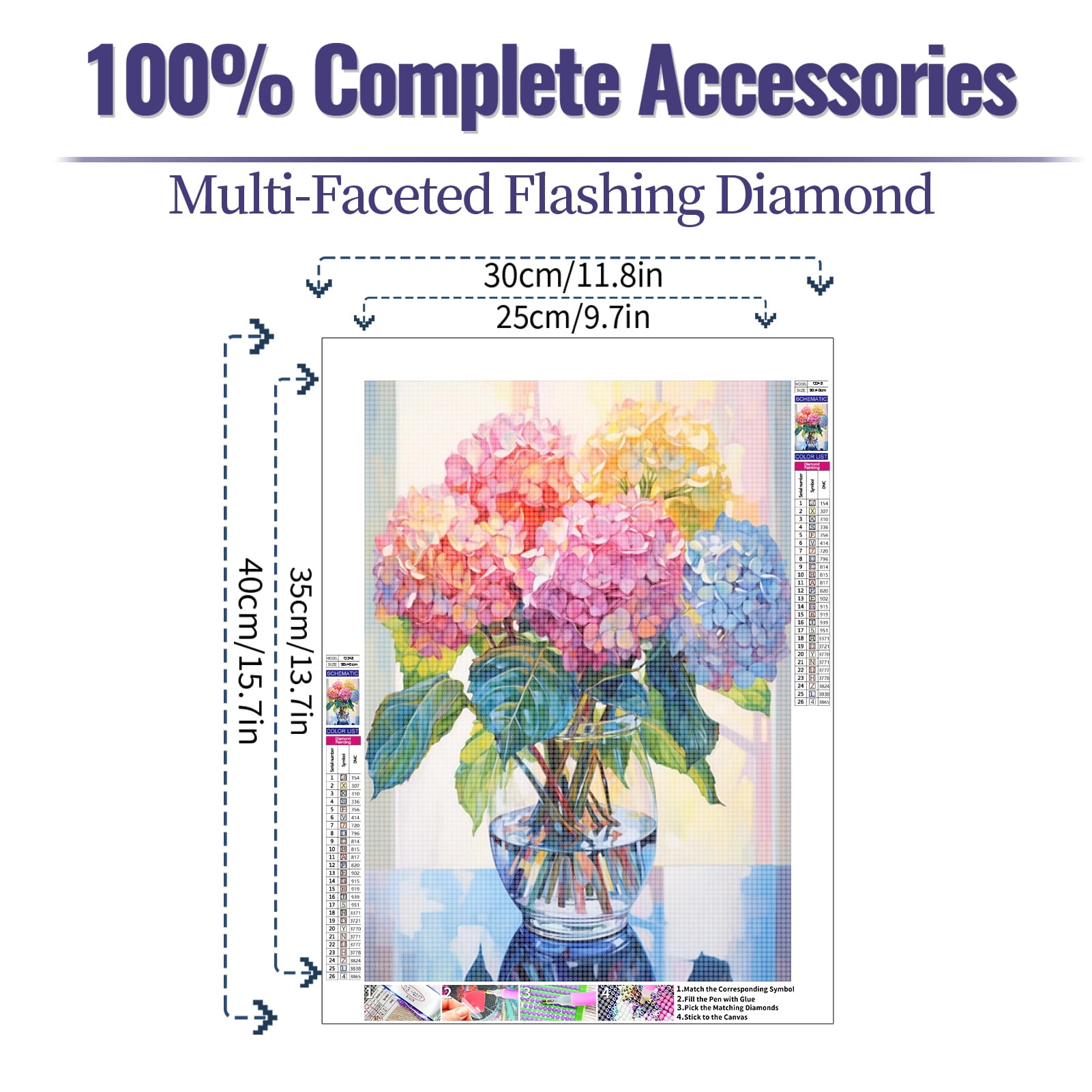 JYLMOOD Diamond Painting Kits for Adults, Full Drill Crystal Rhinestone Arts and Crafts，Gem Art Painting with Diamond Home Wall Decor (11.8x15.7in)