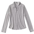 thumbnail image 2 of Camisa Orvis DriCast para mujer con cierre en cuarto, gris pálido, jaspeado, 2 of 6