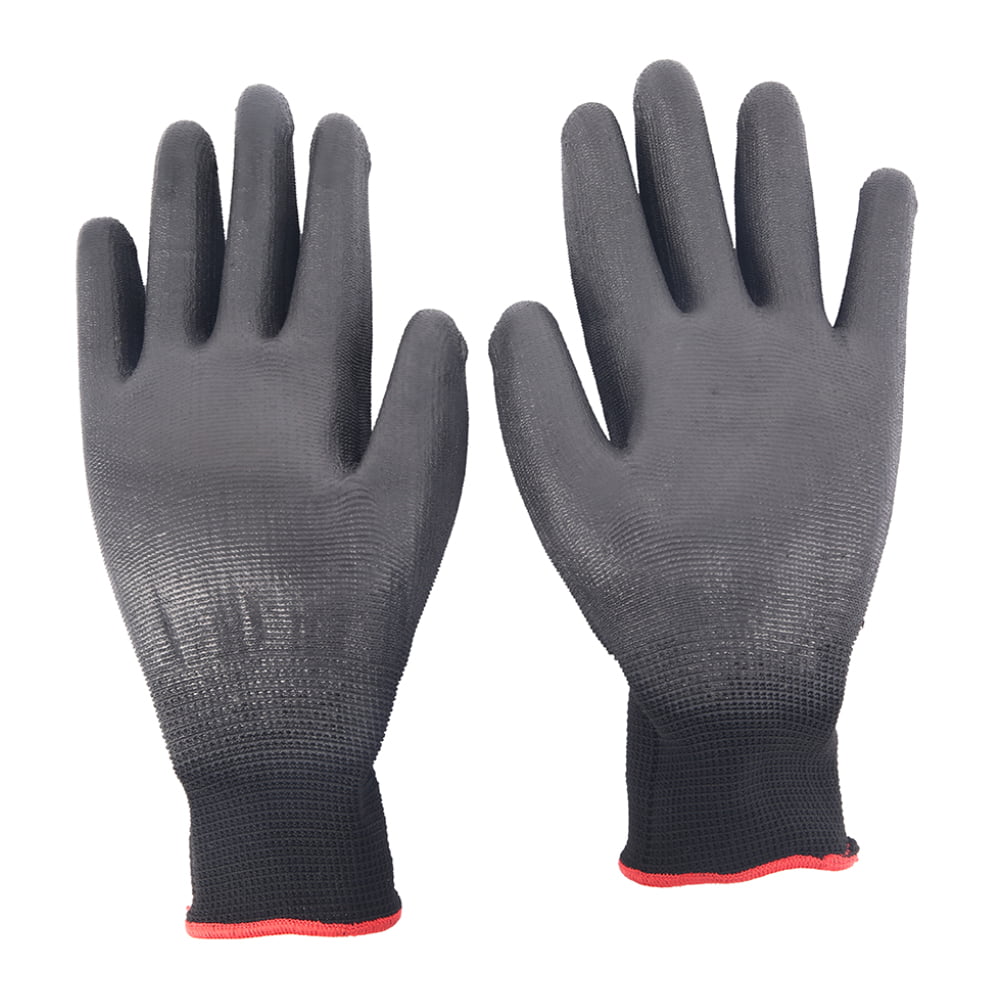 SAFETY GARDEN Protective GLOVES made of polyester and coated with POLYURETHANE 