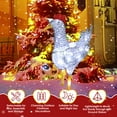 thumbnail image 6 of Zimtown Lighted Christmas Chicken Decoration for Yard,Lawn,Garden Decor, 6 of 8