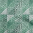 thumbnail image 1 of oneOone Rayon Green Fabric Mix Block Pattern Sewing Material Print Fabric By The Yard 56 Inch Wide, 1 of 4