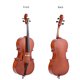 thumbnail image 5 of Violonchelo 4/4 de madera brillante con cuerpo de tilo y diapasón de arce, incluye arco, resina y estuche ideal para estudiantes y principiantes., 5 of 7