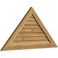 thumbnail image 2 of 60"W x 15"H Triangle Gable Vent (81 1/8"W x 20 3/8"H Frame Size) 6/12 Pitch: Unfinished, Non-Functional, Rough Sawn Western Red Cedar Gable Vent w/ Decorative Face Frame, 2 of 12