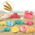 thumbnail image 3 of 12pcs/Set Wheat Straw Beach Sand Molds & Engineering Vehicle Combination Set - Create Endless Seaside Scenes, Dig, Build & Explore with Sand Printing Tools & Accessories, 3 of 5